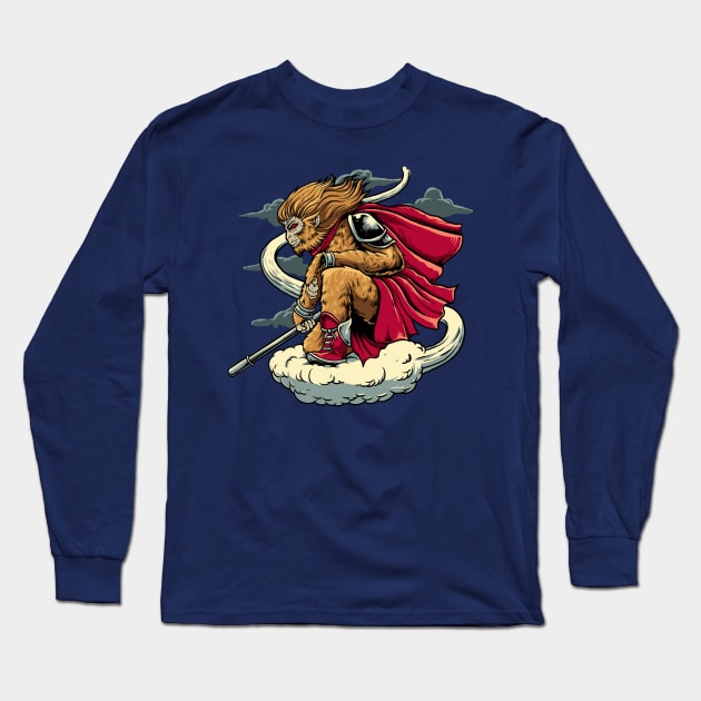 The Monkey King Long Sleeve T-Shirt by mrgeek